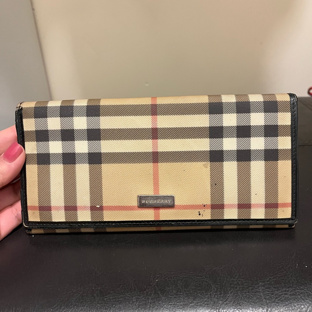Burberry Black Leather Card Holder